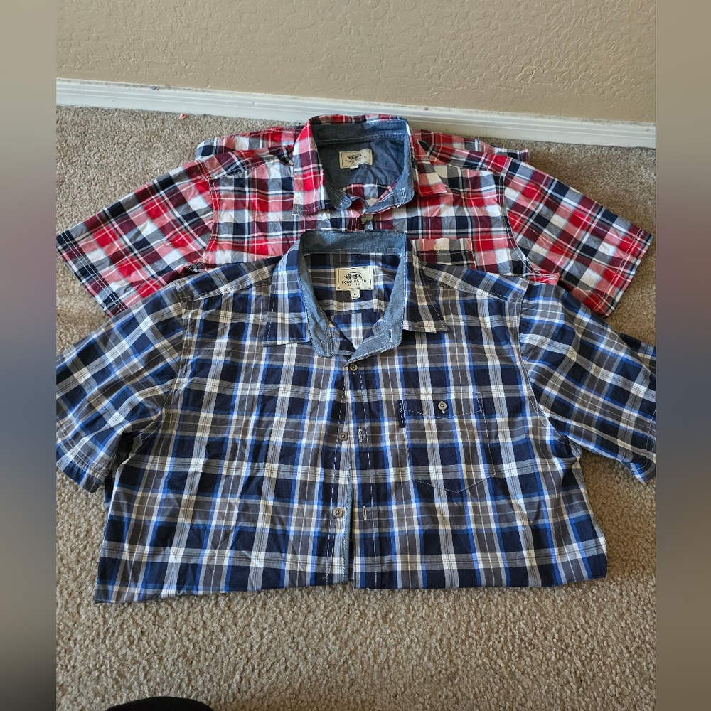 Mens Ecko Unltd plad tops